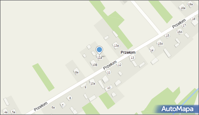 Przełom, Przełom, 11a, mapa Przełom