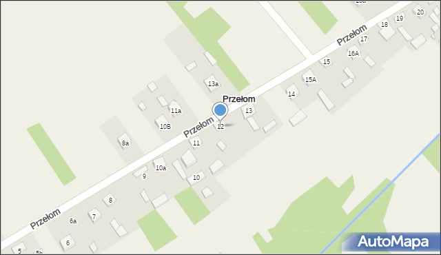 Przełom, Przełom, 12, mapa Przełom