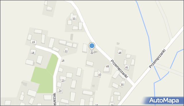 Przemęczanki, Przemęczanki, 22, mapa Przemęczanki