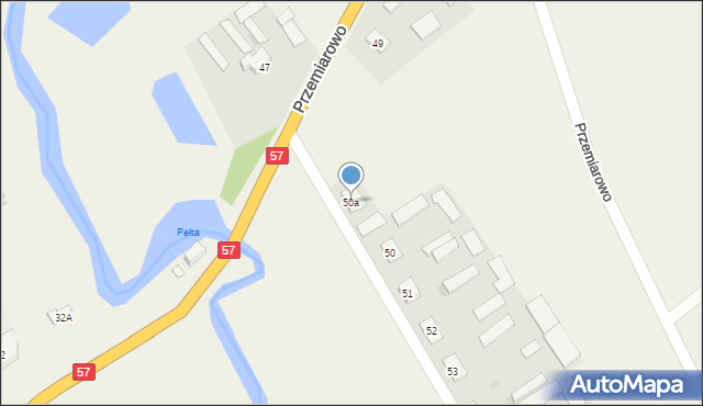 Przemiarowo, Przemiarowo, 50a, mapa Przemiarowo