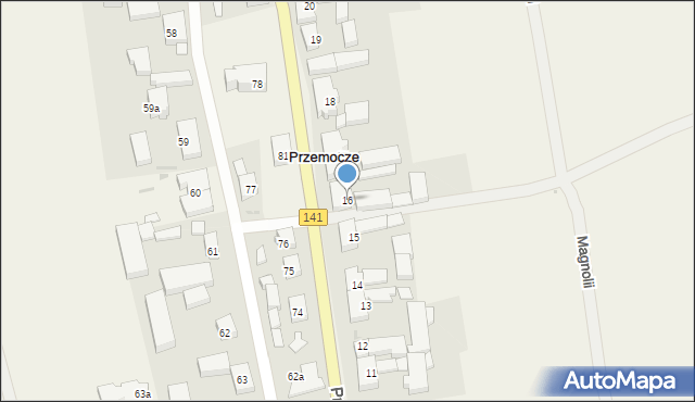 Przemocze, Przemocze, 16, mapa Przemocze