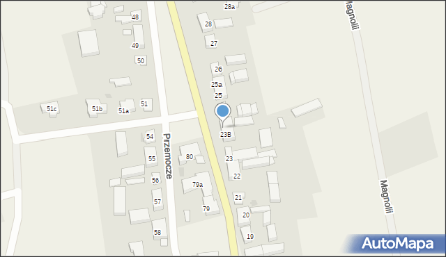 Przemocze, Przemocze, 23a, mapa Przemocze