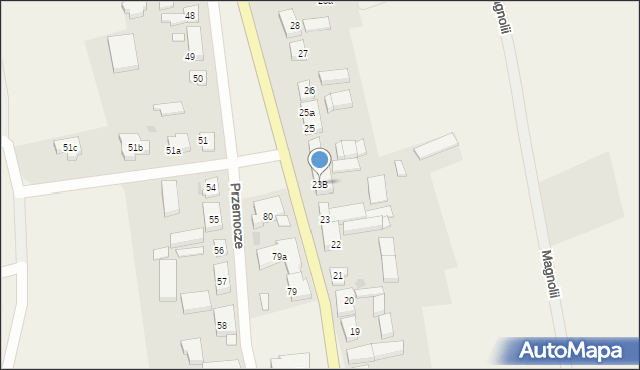 Przemocze, Przemocze, 23B, mapa Przemocze