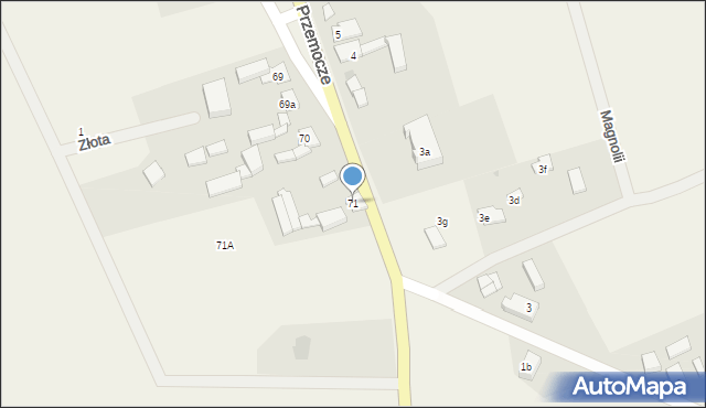 Przemocze, Przemocze, 71, mapa Przemocze
