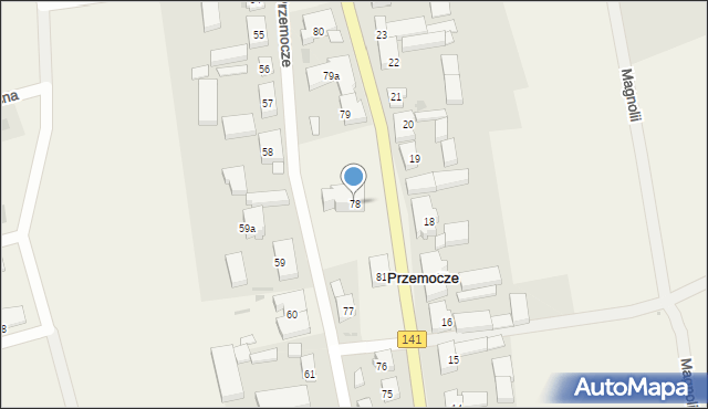 Przemocze, Przemocze, 78, mapa Przemocze