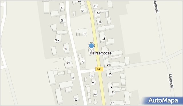 Przemocze, Przemocze, 81, mapa Przemocze