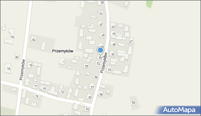 Przemyków, Przemyków, 51, mapa Przemyków