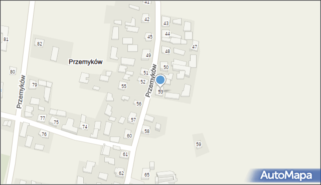 Przemyków, Przemyków, 53, mapa Przemyków