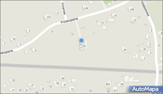 Przemyśl, Przekopana, 26, mapa Przemyśla