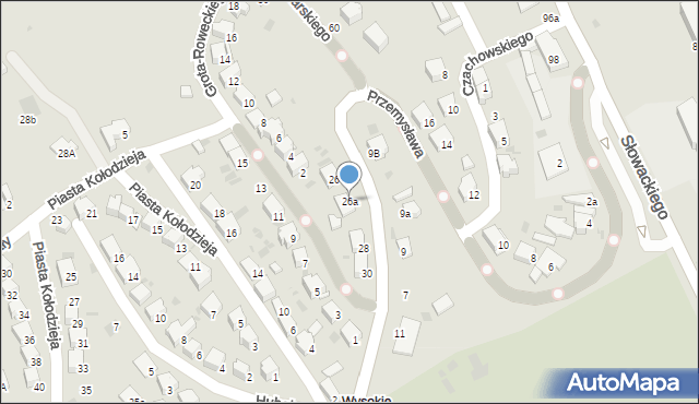 Przemyśl, Przemysława, 26a, mapa Przemyśla