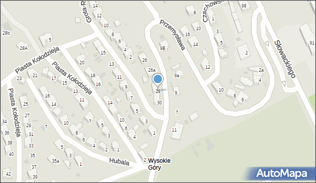 Przemyśl, Przemysława, 28, mapa Przemyśla
