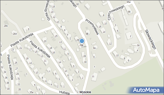 Przemyśl, Przemysława, 28a, mapa Przemyśla