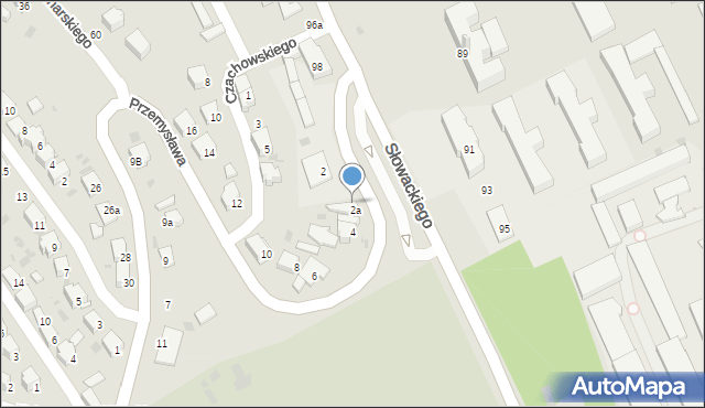 Przemyśl, Przemysława, 4a, mapa Przemyśla