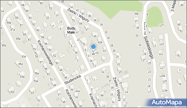 Przemyśl, Przerwy-Tetmajera Kazimierza, 4a, mapa Przemyśla