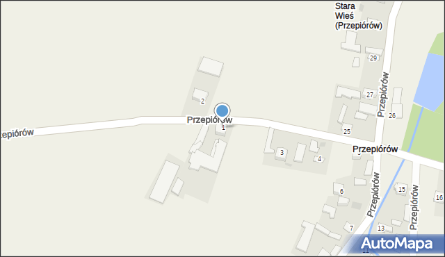 Przepiórów, Przepiórów, 1, mapa Przepiórów