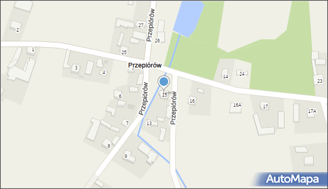 Przepiórów, Przepiórów, 15, mapa Przepiórów