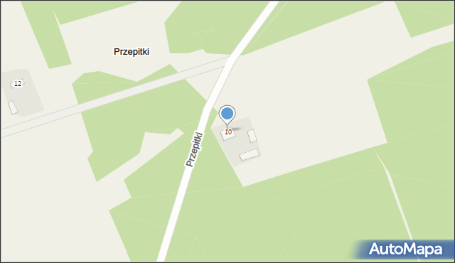 Przepitki, Przepitki, 10, mapa Przepitki