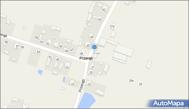 Przerąb, Przerąb, 27b, mapa Przerąb
