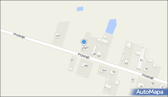 Przerąb, Przerąb, 67A, mapa Przerąb