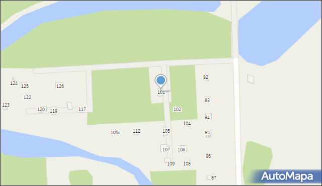 Przeradowo, Przeradowo, 101, mapa Przeradowo