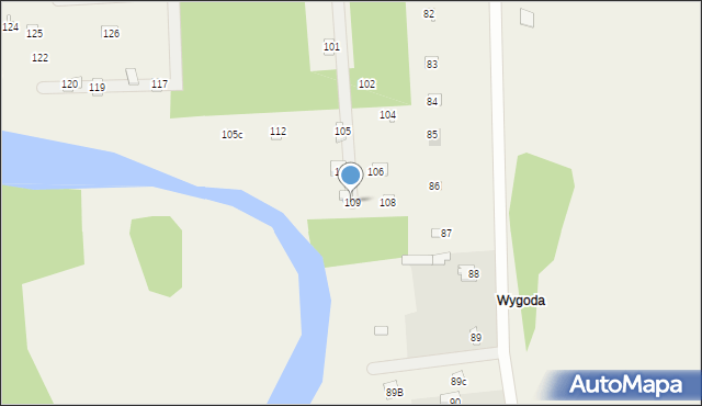 Przeradowo, Przeradowo, 109, mapa Przeradowo