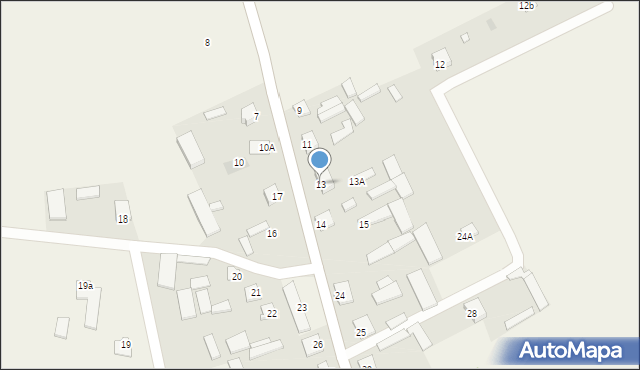 Przeradowo, Przeradowo, 13, mapa Przeradowo