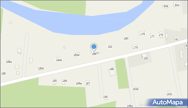 Przeradowo, Przeradowo, 184, mapa Przeradowo