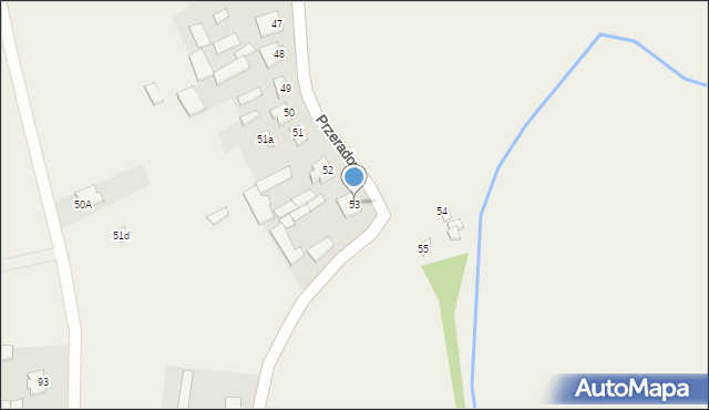 Przeradowo, Przeradowo, 53, mapa Przeradowo