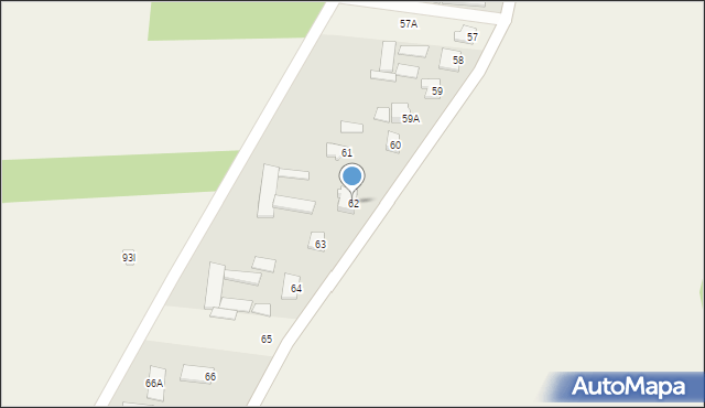 Przeradowo, Przeradowo, 62, mapa Przeradowo