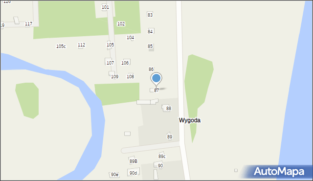 Przeradowo, Przeradowo, 87, mapa Przeradowo