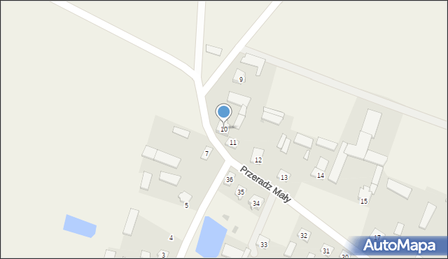 Przeradz Mały, Przeradz Mały, 10, mapa Przeradz Mały