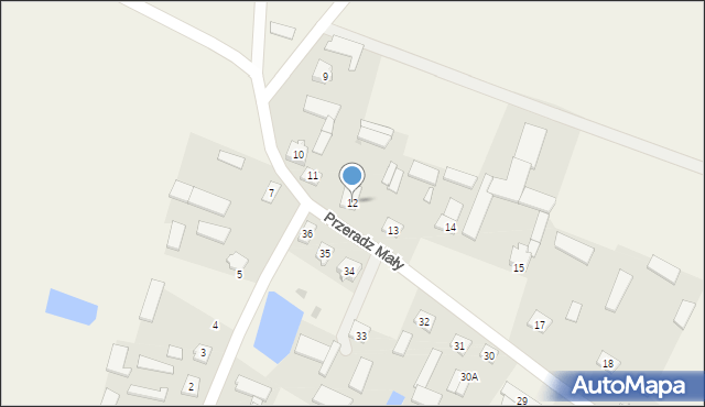 Przeradz Mały, Przeradz Mały, 12, mapa Przeradz Mały