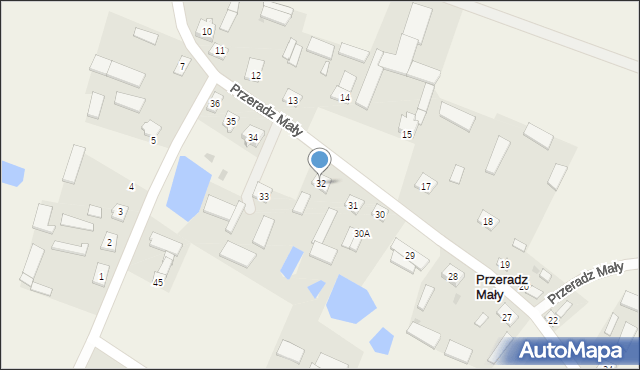 Przeradz Mały, Przeradz Mały, 32, mapa Przeradz Mały