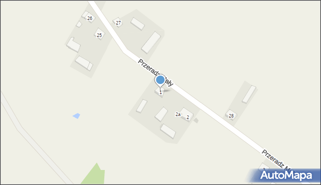 Przeradz Nowy, Przeradz Nowy, 1, mapa Przeradz Nowy