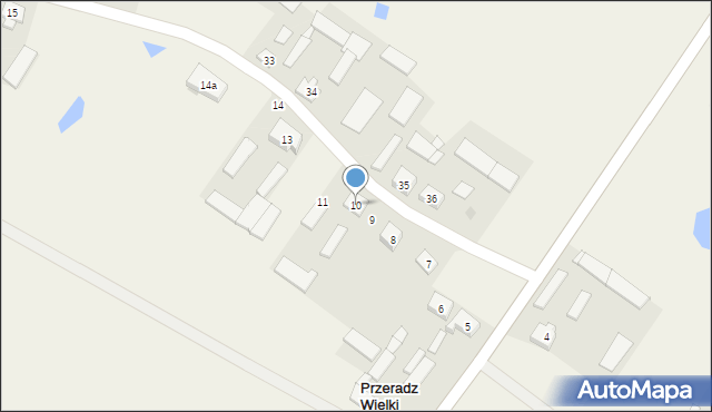 Przeradz Wielki, Przeradz Wielki, 10, mapa Przeradz Wielki