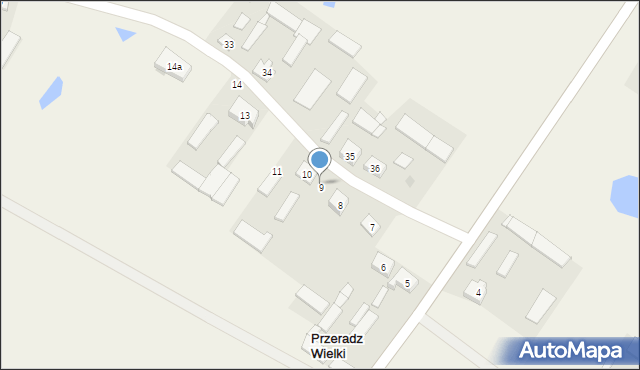 Przeradz Wielki, Przeradz Wielki, 9, mapa Przeradz Wielki