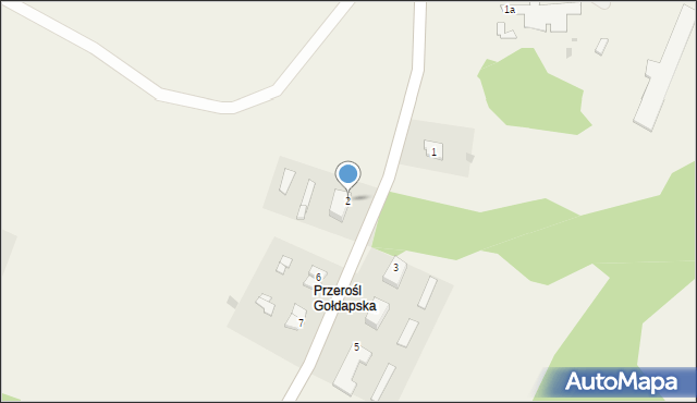 Przerośl Gołdapska, Przerośl Gołdapska, 2, mapa Przerośl Gołdapska