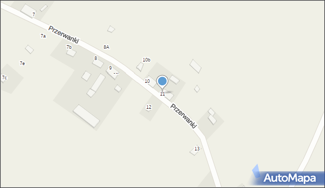 Przerwanki, Przerwanki, 11, mapa Przerwanki