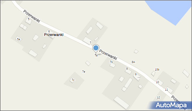 Przerwanki, Przerwanki, 7a, mapa Przerwanki