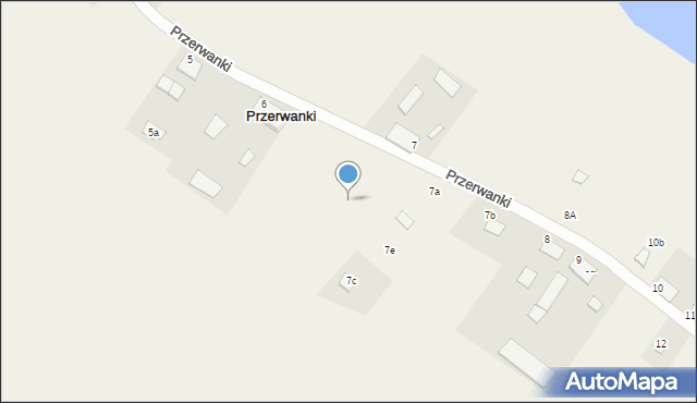 Przerwanki, Przerwanki, 7k, mapa Przerwanki
