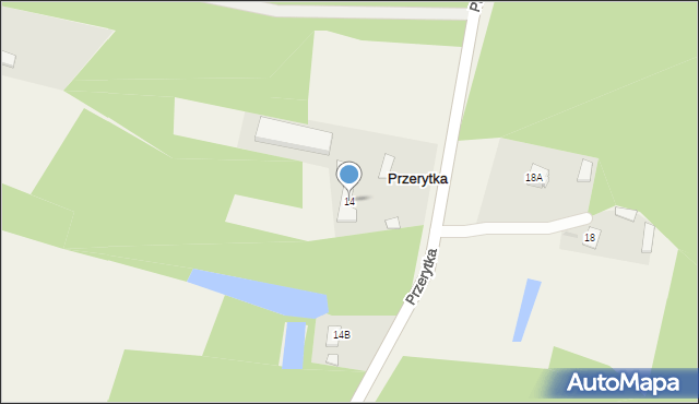 Przerytka, Przerytka, 14, mapa Przerytka