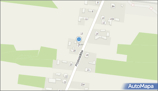 Przesiadłów, Przesiadłów, 17, mapa Przesiadłów