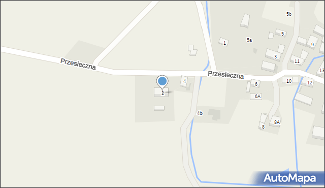 Przesieczna, Przesieczna, 2, mapa Przesieczna