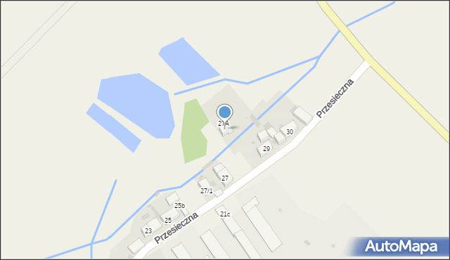 Przesieczna, Przesieczna, 29a, mapa Przesieczna