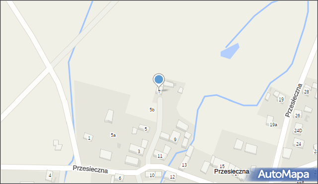 Przesieczna, Przesieczna, 7, mapa Przesieczna