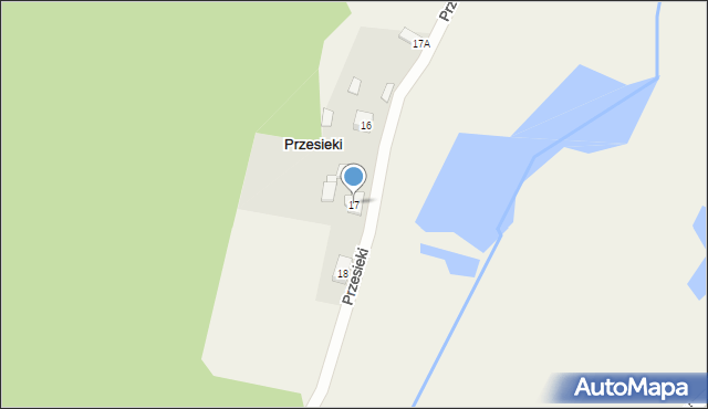 Przesieki, Przesieki, 17, mapa Przesieki