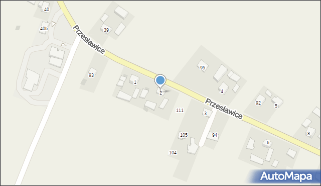 Przesławice, Przesławice, 2, mapa Przesławice