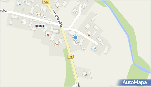 Przesławice, Przesławice, 35, mapa Przesławice