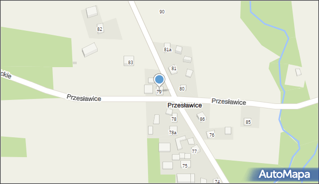 Przesławice, Przesławice, 79, mapa Przesławice