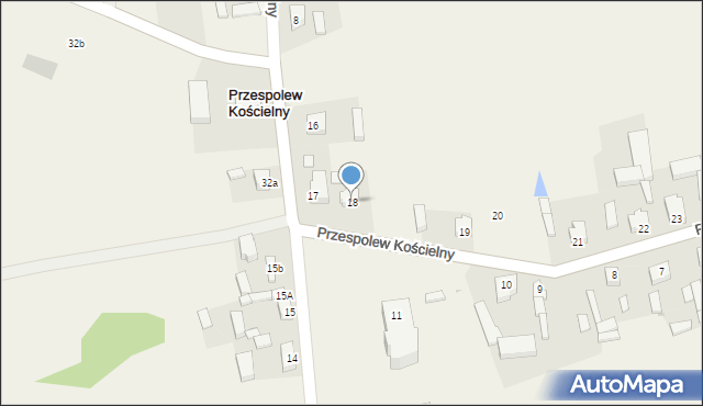 Przespolew Kościelny, Przespolew Kościelny, 18, mapa Przespolew Kościelny